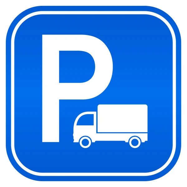 Lorry parking sign — Stock Vector