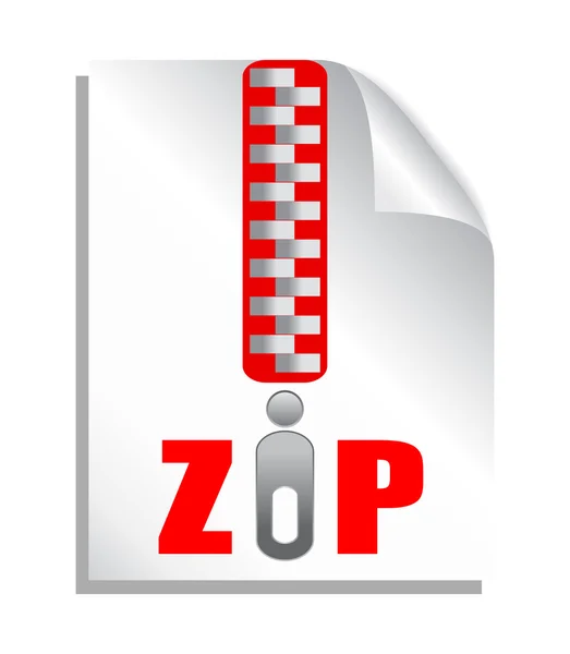 Zip-bestand downloaden — Stockvector
