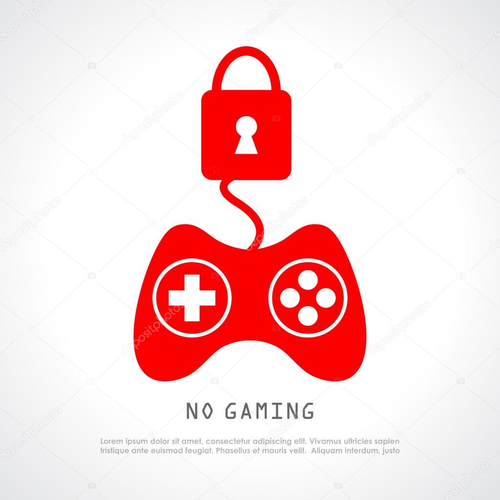 No gaming poster