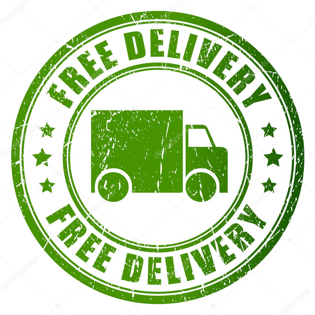 Free delivery vector stamp