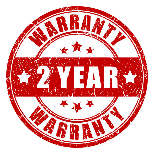 Two year warranty stamp