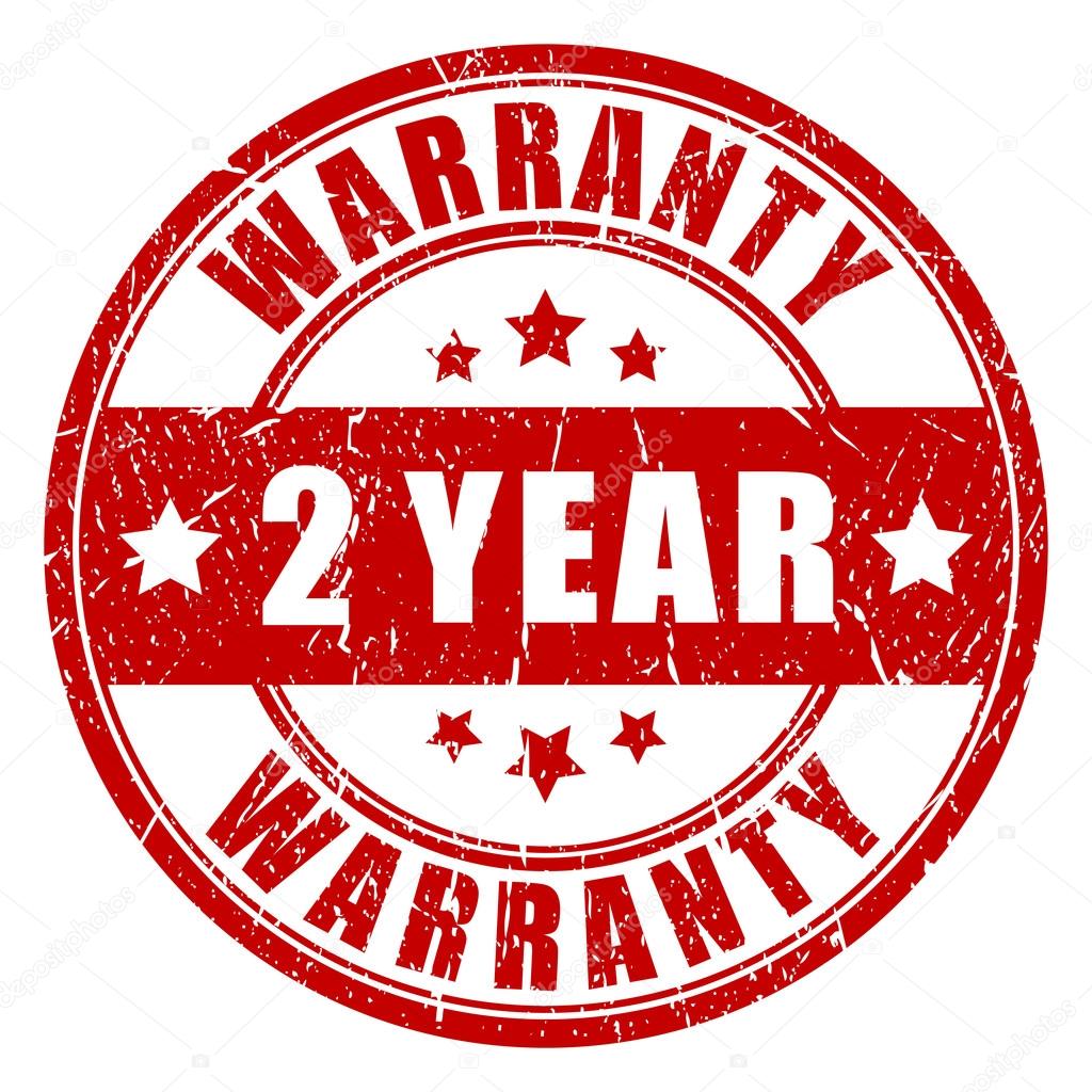 Two year warranty stamp