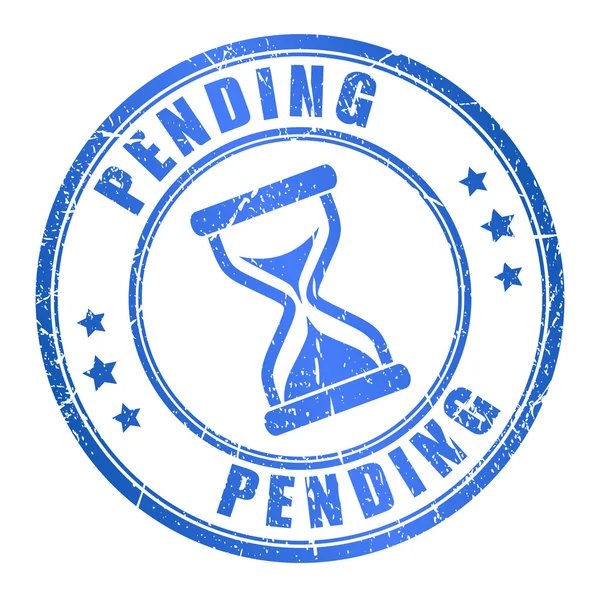 Vector pending stamp — Stock Vector