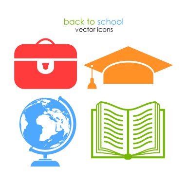 okul vektör ikonlar