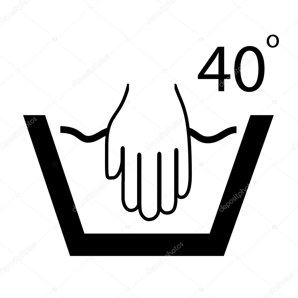 Hand wash vector symbol
