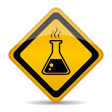 Danger chemicals sign clipart