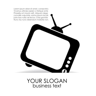 televizyon vektör poster