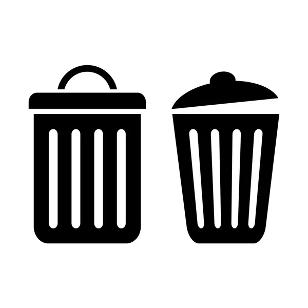 Vuilnisbak vector pictogram — Stockvector