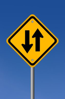 iki yol yol levhası