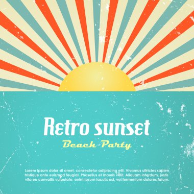 Retro poster tasarımı