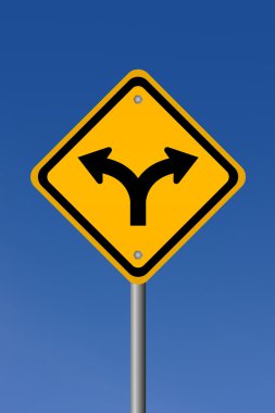 çatal yol levhası