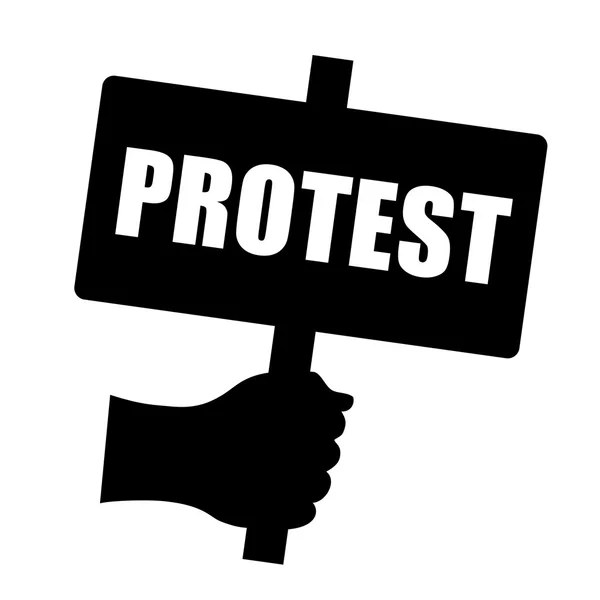 Protest sign — Stock Vector