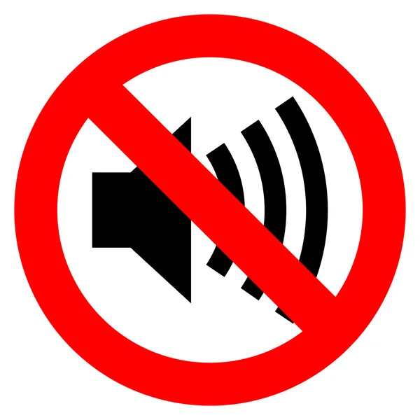 No sound vector sign — Stock Vector