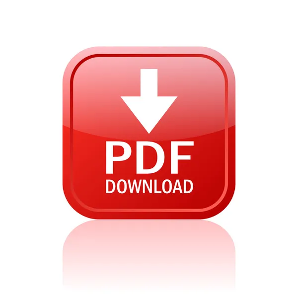 Botão de download PDF — Vetor de Stock