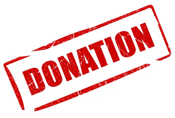 Donation stämpel — Stockfoto