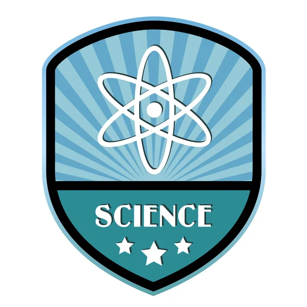 Etiqueta retro ciencia — Vector de stock