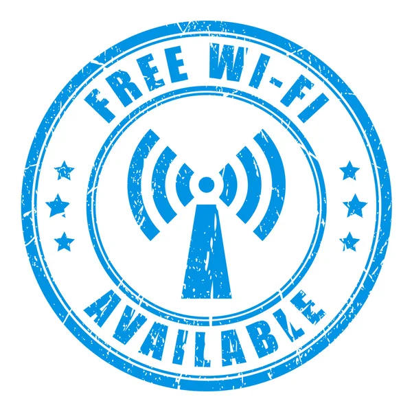 Gratis wifi stempel — Stockvector