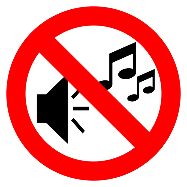 Inga tecken på musik — Stock vektor