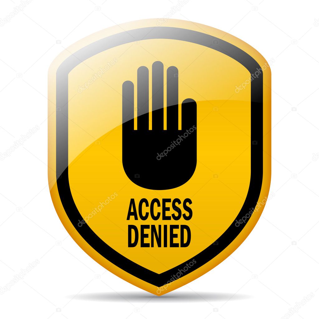Access denied sign