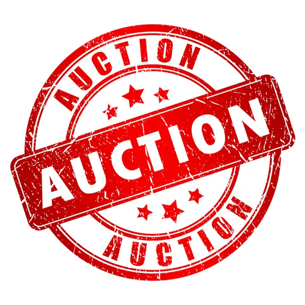 Aukce razítko — Stockový vektor