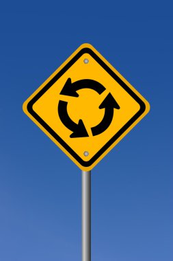 Daire yol levhası