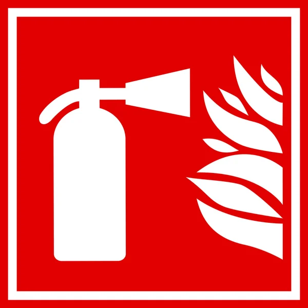 Señal extintor de incendios — Vector de stock