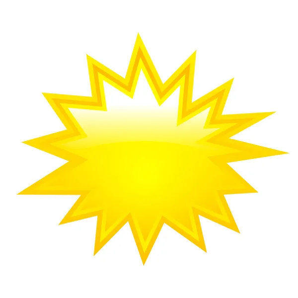 Sarı boom vektör yıldız