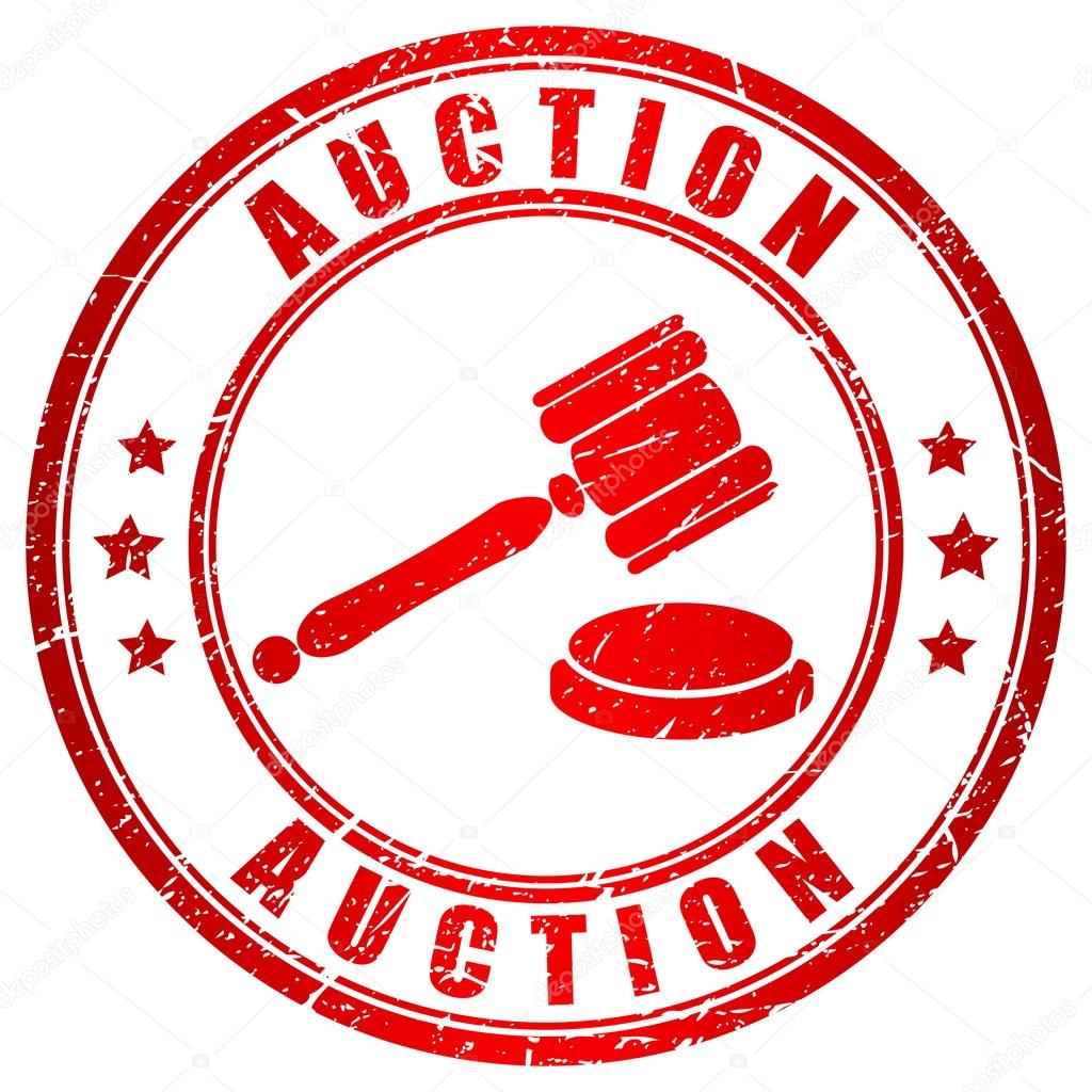 Auction red stamp