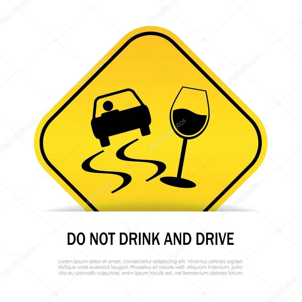 Do not drink and drive sign