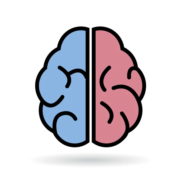 Ikona wektor mózgu — Wektor stockowy