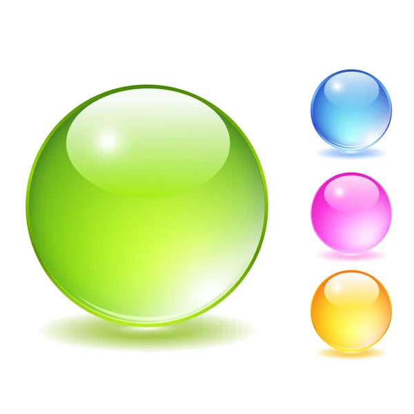 Скляні кульки — стоковий вектор