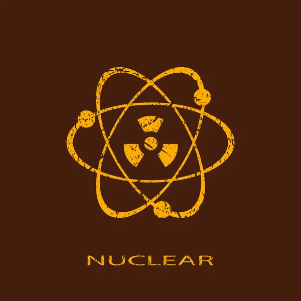 Ícone nuclear — Vetor de Stock