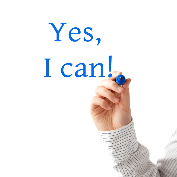 Yes i can — Stock Photo, Image