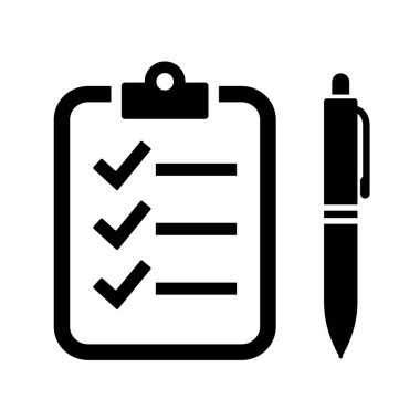 Sınav vektör simgesi