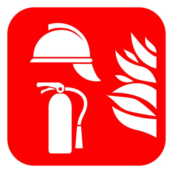 Abstraktní Vektorová Ikona Požární Bezpečnosti — Stockový vektor