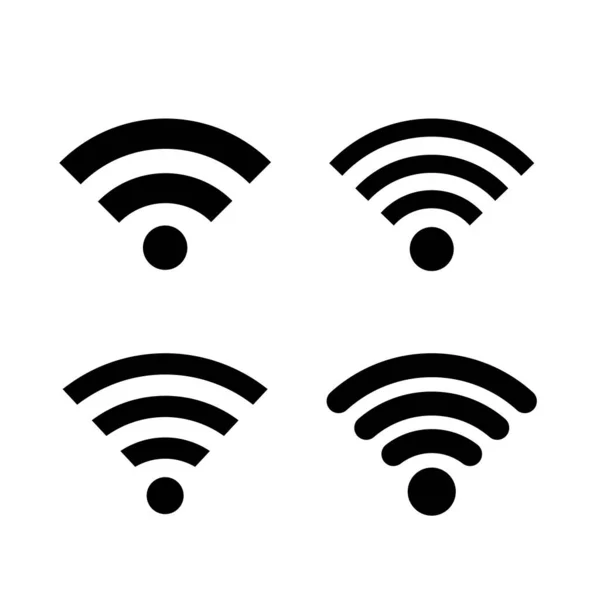 Wifi Signal Vector Icon Set — Stock Vector