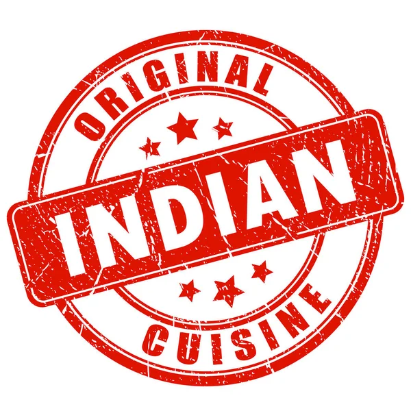 Indiska Köket Vektor Stämpel — Stock vektor