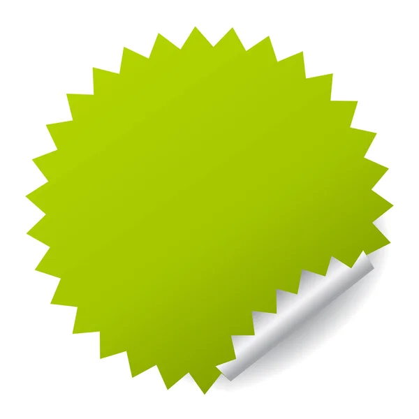 Grüner Vektor-Aufkleber — Stockvektor