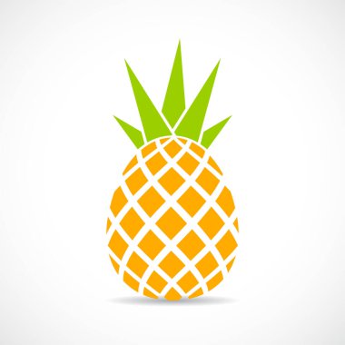 Olgun ananas vektör simgesi