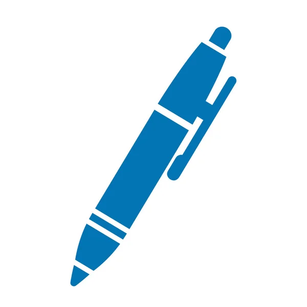 Blauwe Pen Vector Icoon — Stockvector