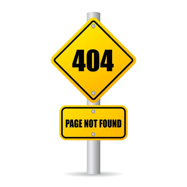 Sayfa 404 Hata Bulunamadı — Stok Vektör