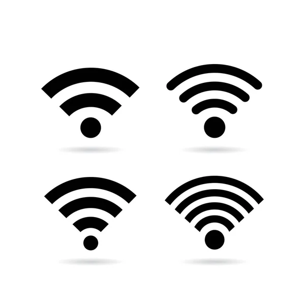 Wireless Network Vector Icon Set — Stock Vector