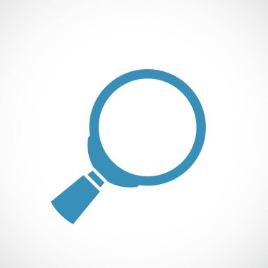 Loupe vektör basit simgesi