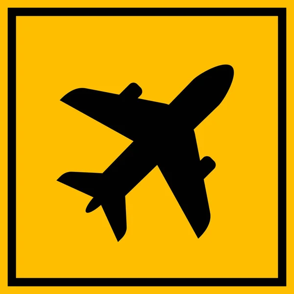Airdrome Vector Web Sign — Stock Vector