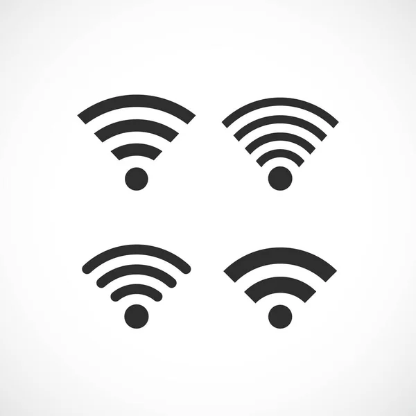 Wifi Signal Icon Set — Stock Vector