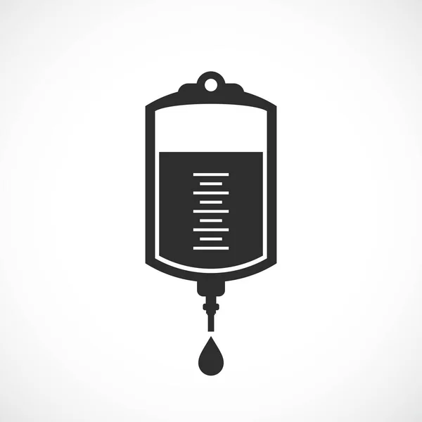 Icône Vecteur Transfusion Sanguine — Image vectorielle