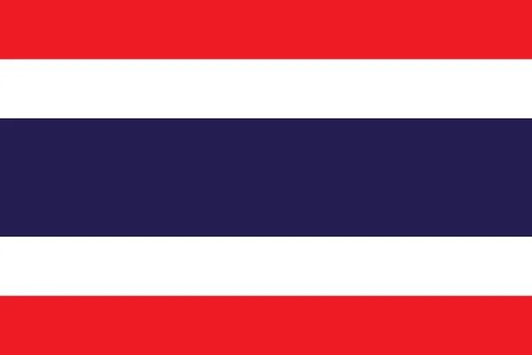 Illustration Drapeau Vectoriel Thaïlande — Image vectorielle