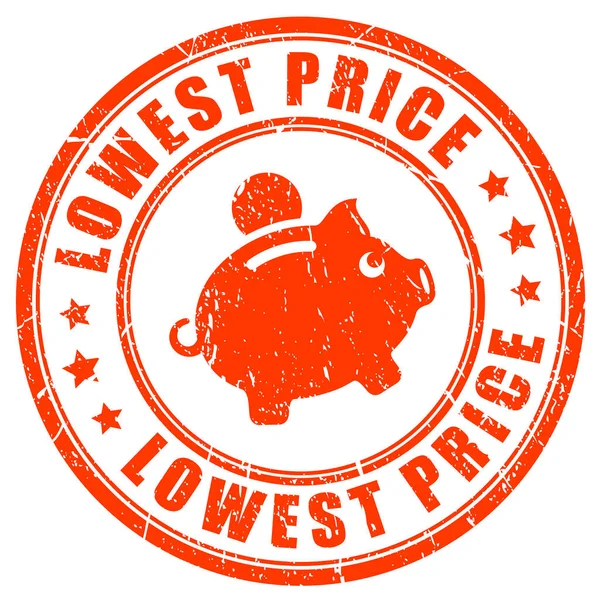 Lowest Price Promise Vector Stamp — Vetor de Stock