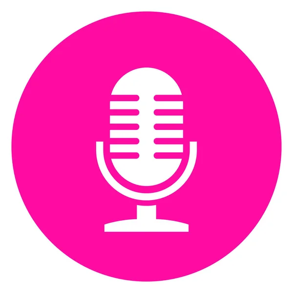 Microphone Vector Web Icon — Stock Vector