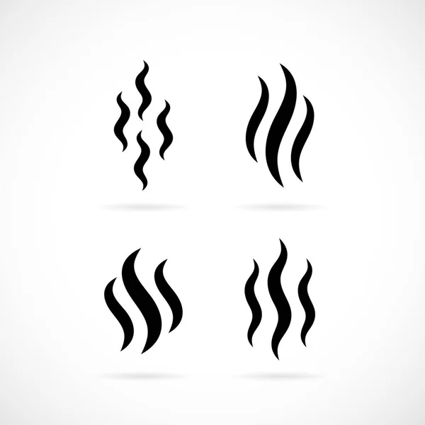 Hot Smoke Vector Icon — Wektor stockowy